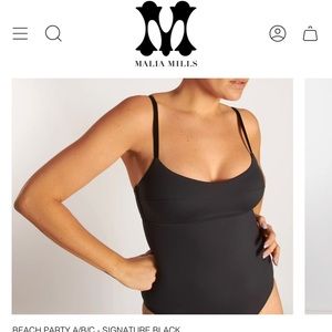 Malia Mills classic one piece bathing suit.